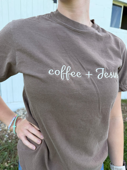 Coffee + Jesus Tee